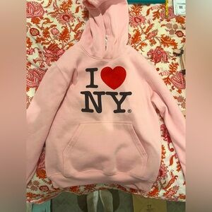 Pink I heart New York hoodie